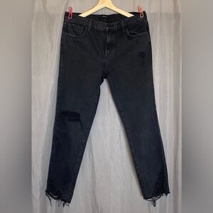J Brand Johnny BoyFit Swathe Destruct Ankle Jeans 27